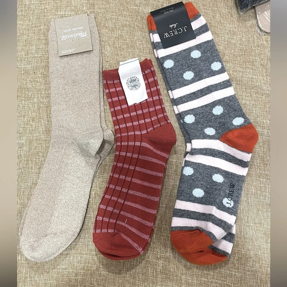 3 Pairs of. Women Socks J.CREW , Madewell , Free People